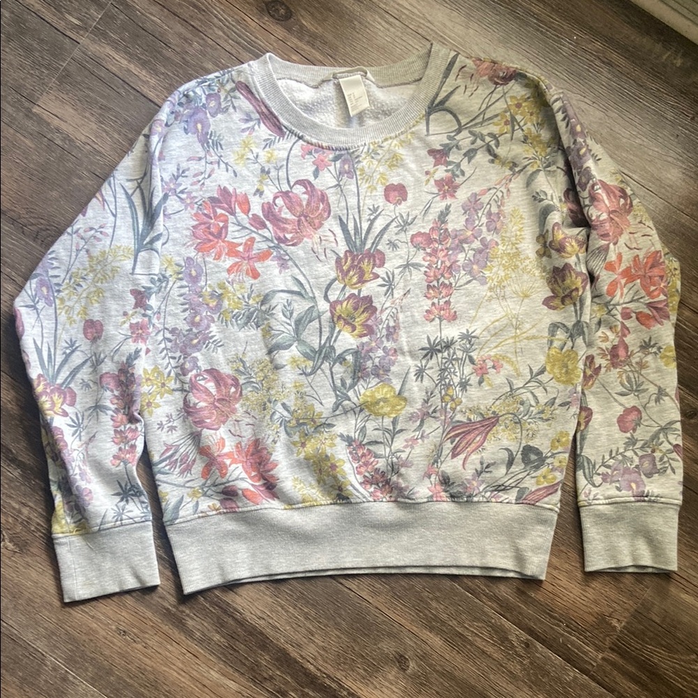 Floral Print Sweatshirt